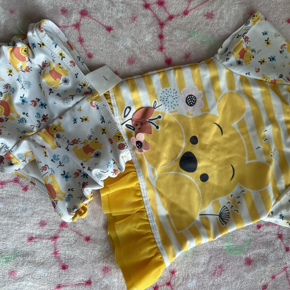 Disney store winnie pooh swimsuit set